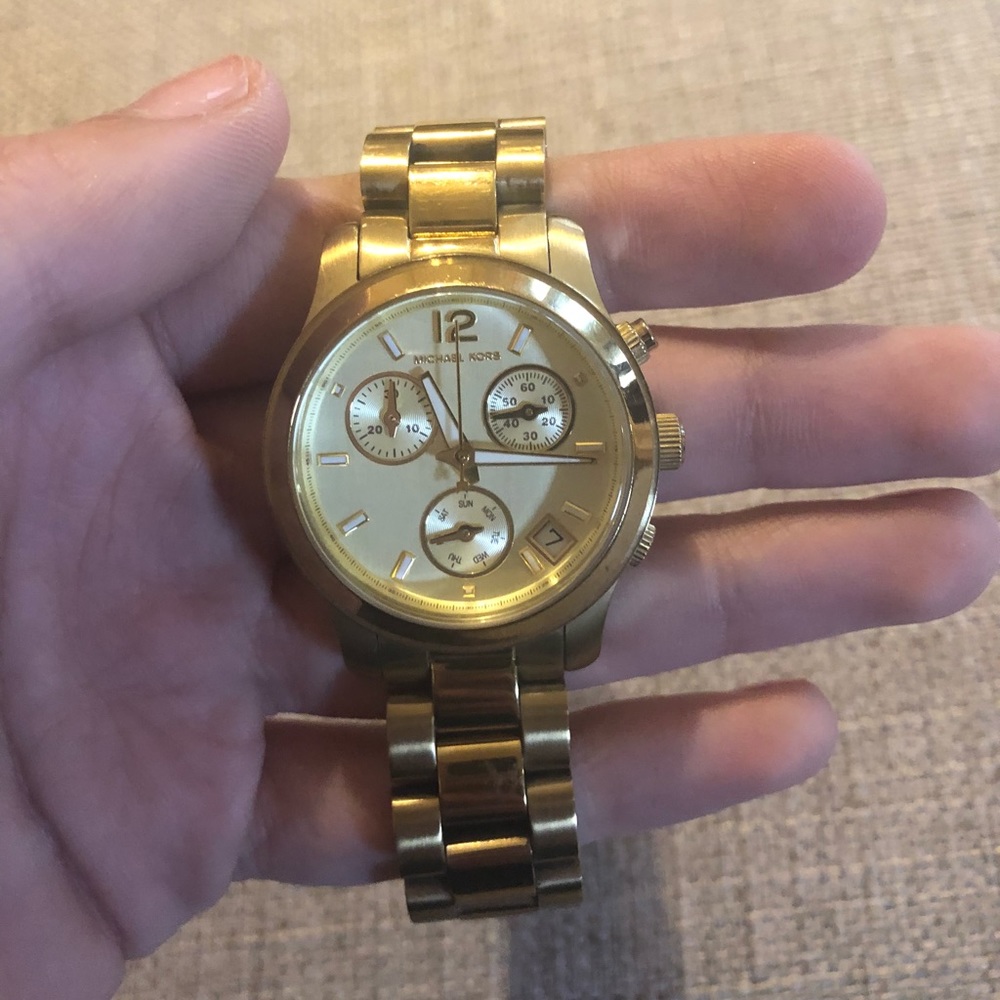 Gold michael kors watch